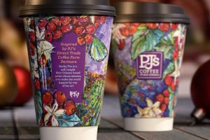 PJ’s Coffee of New Orleans Partners with Artist Becky Fos for the Holidays