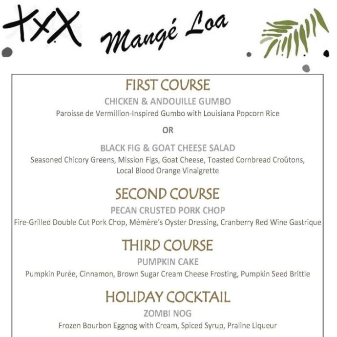 Gris-Gris Mange Loa Menu 2022 - SQUARE