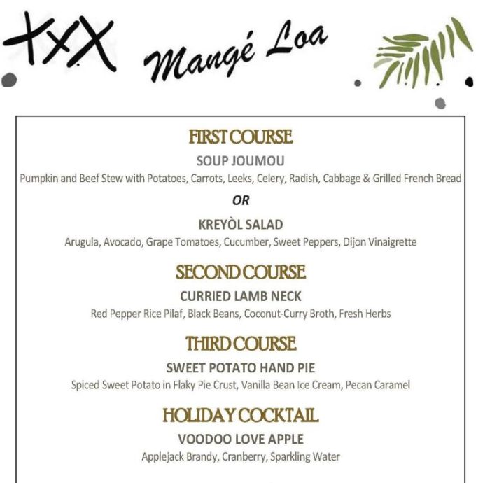 Saint John Mange Loa Menu 2022 - SQUARE